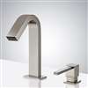 Fontana Commercial Brushed Nickel Touch Less Automatic Sensor Faucet & Manual Soap Dispenser